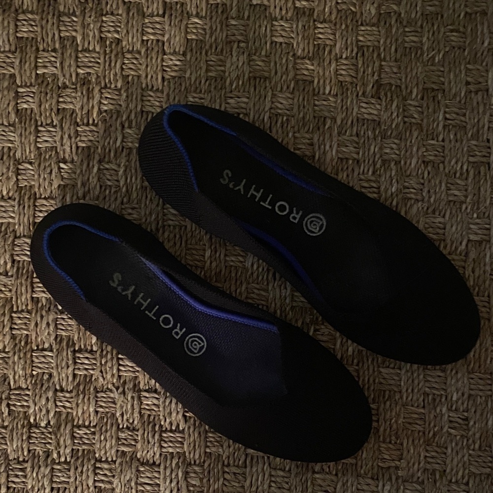 Rothy's Black and Blue Women's Flats - Picture 2 of 7